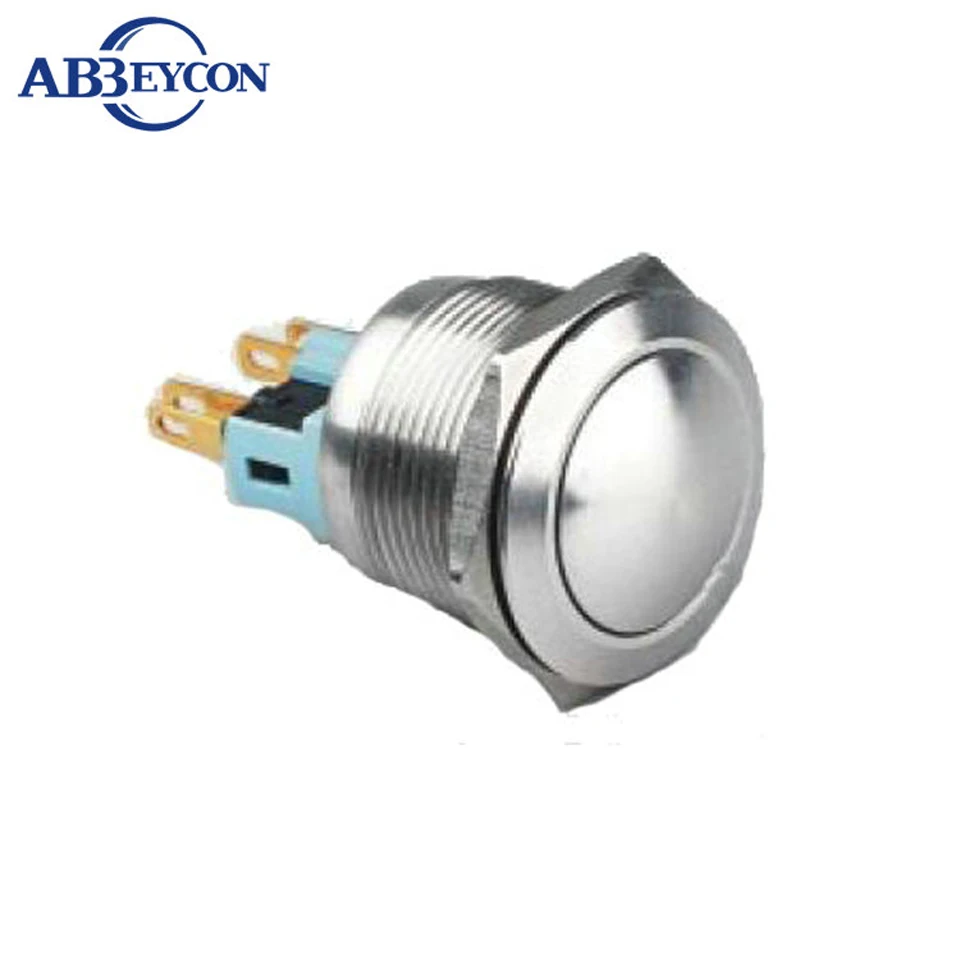 

22308F Dome round head 22mm mounting push button switch with waterproof stainless steel push button