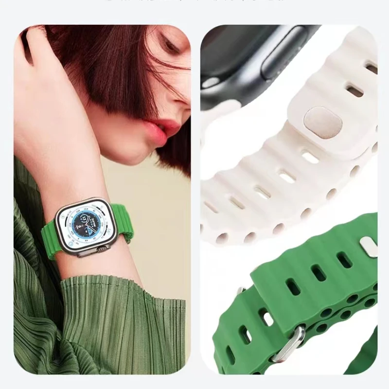 Breathable Silicone Strap for Smartwatch - Multiple Sizes