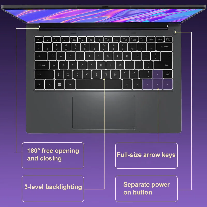 2024 Acer Extraordinary Go Youth Laptop 14 Inch 60Hz IPS Screen Notebook i5-13500H 16GB 1TB Intel lris Xe Graphics Netbook PC 5