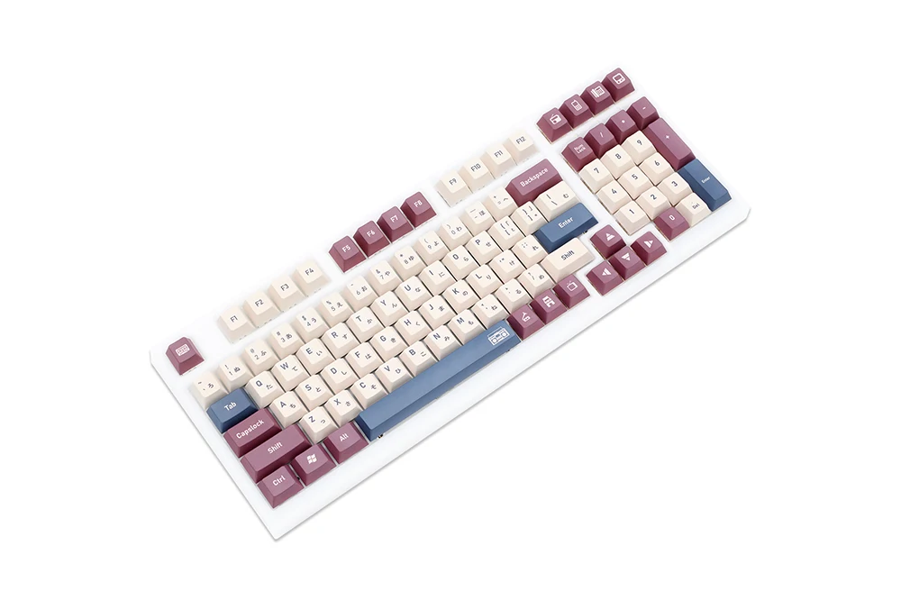 Gks Cereja Perfil Metade Açúcar Leite Chá Tintura Sub Keycap Conjunto Grosso Pbt para Teclado 87 Tkl 104 Ansi Xd64 Bm60 Xd68 Bm87 Bm65 - Imagem 4