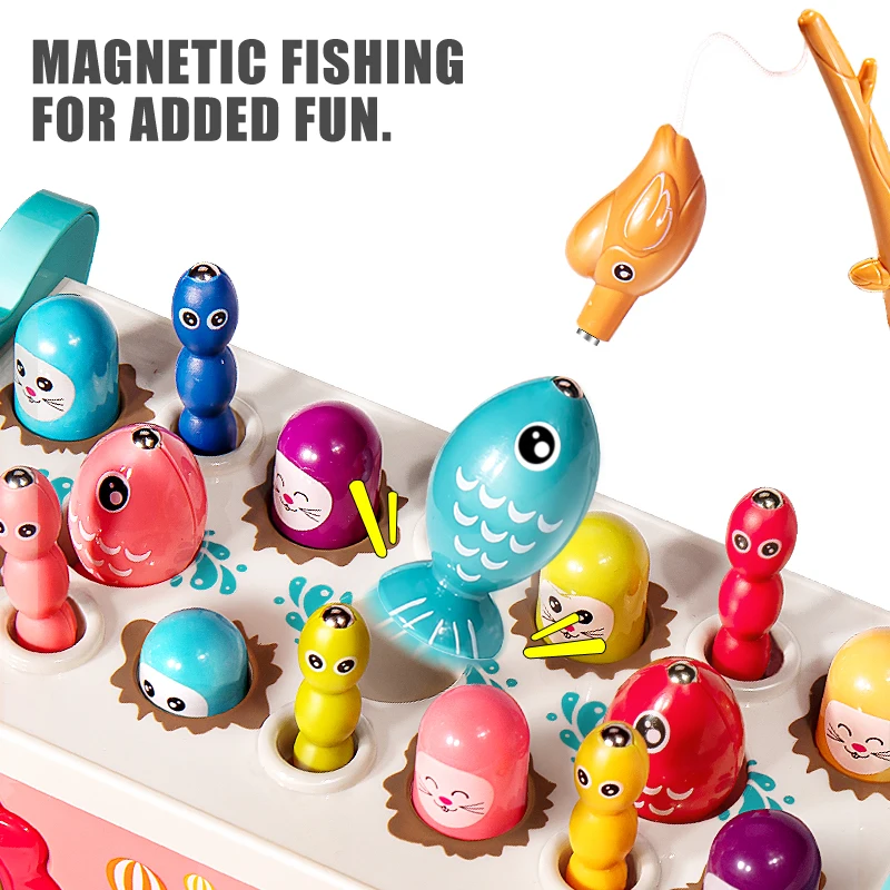 Baby Toys Montessori Learning Educational Toys For Toddler Fishing Piano  Fun Game Gear Music Birth Inny 0 6 12 13 24 Months Gift