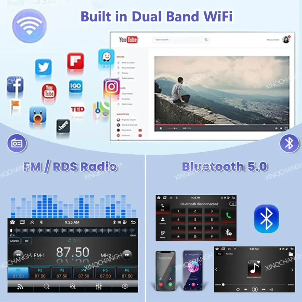 Autoradio Android 16 con Carplay per SEAT Ibiza 6J IV 4 2008 - 2015, BT GPS 4G LTE 5G WIFI, Unità di Navigazione QLED 2DIN - Image 3