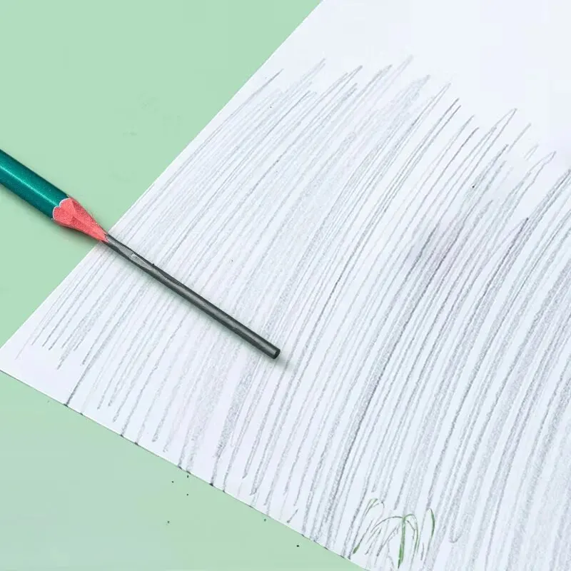 قلم رصاص M&G HB 10 قطع قلم رصاص خشبي كلاسيكي أخضر سداسي للطلاب يكتبون رسم فني قلم رصاص خشبي