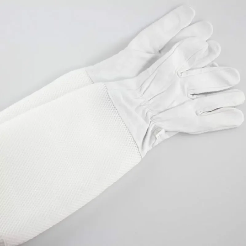 

1PCS/3PCS/10PCS Anti bee Gloves White Sheep anti bees in the long hollow breathable special products wholesale beekeeping