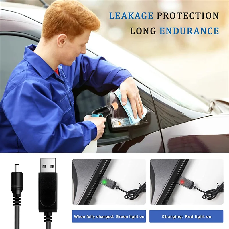 Cordless Car er Polisher,Mini Portable Polisher Tool Kit for Car Detailing W/12V 2000MAh Rechargeable Battery &Cable