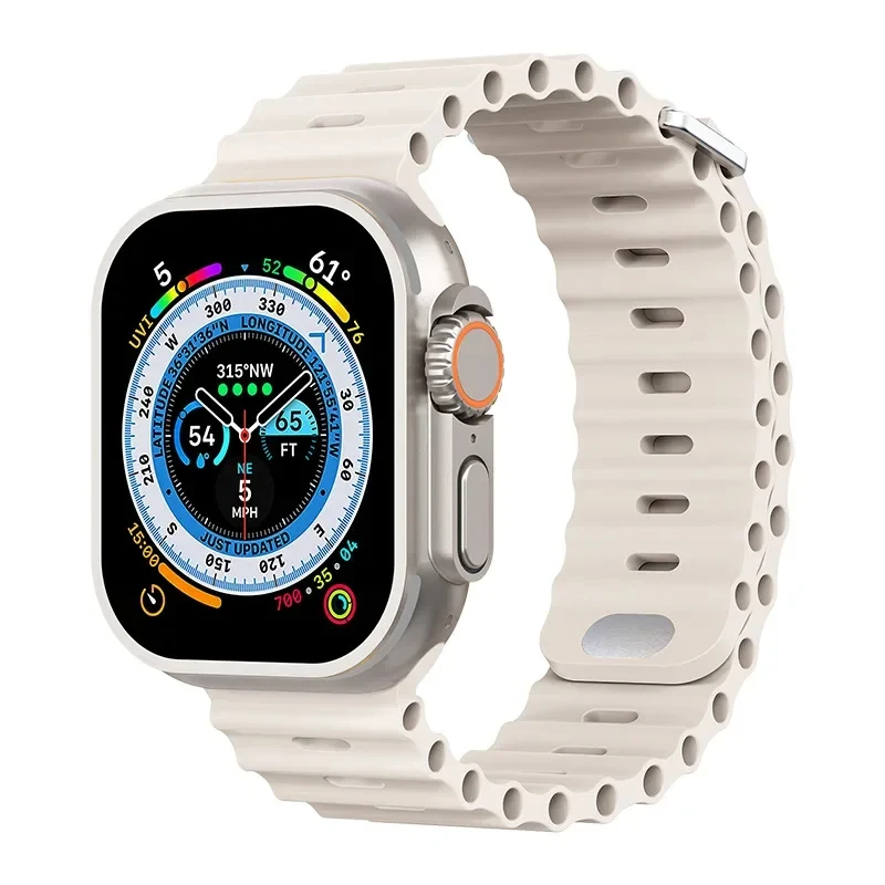 Ocean Silicone Strap for Apple Watch - Durable and Stylish Wristband