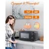 0.6 Cubic Foot Microwave with 6 Power Levels, 700W Countertop Microwave with 30 Minute Timer and Mechanical Dial Controls, Black 4