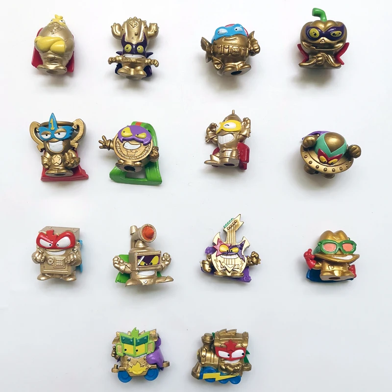 Originale Super Zings Superzing Serie1-10 Super Rare Gold Leader Hero Villain Rival Of Kaboom Evil Figure Limite Collect Kid Toy