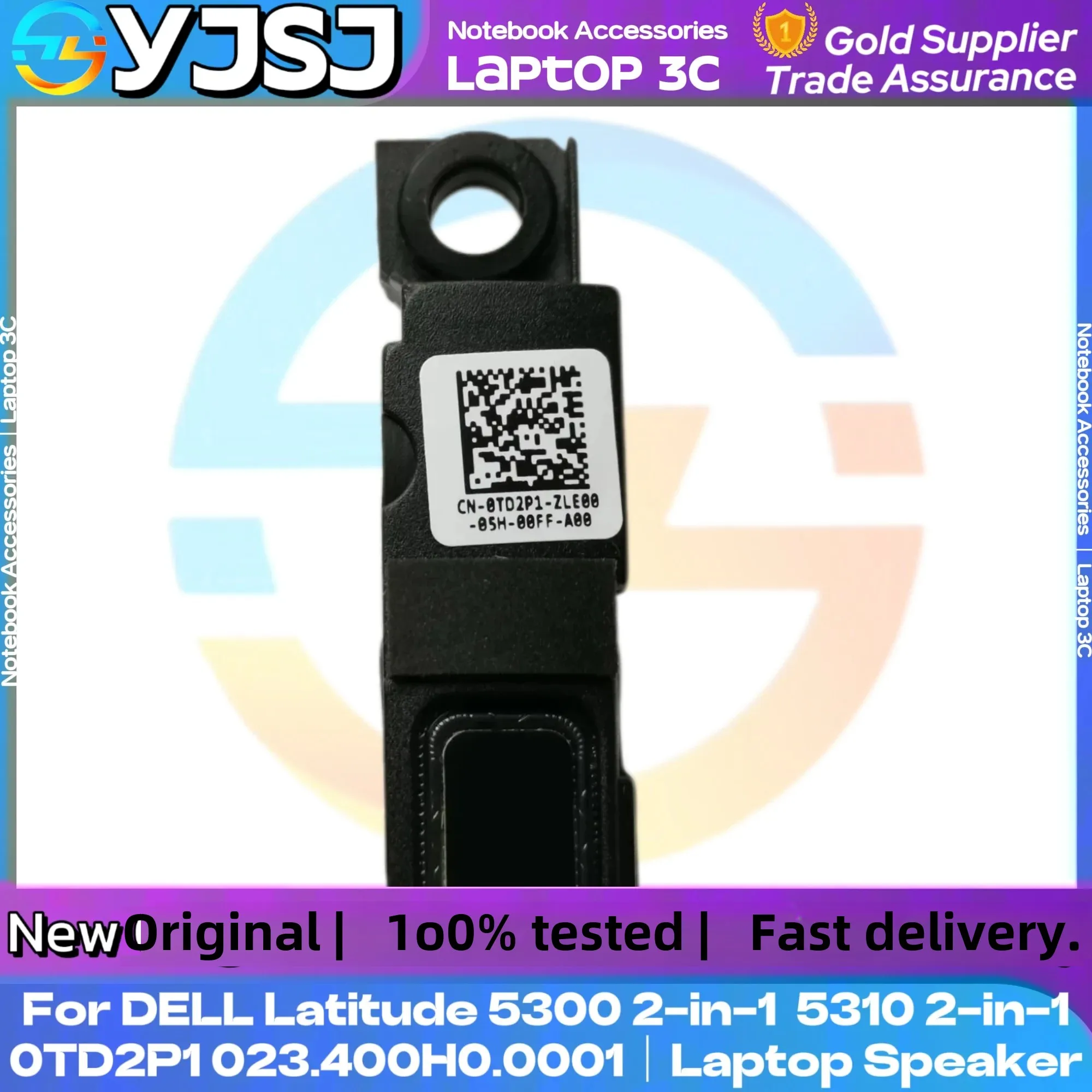 Original Laptop Speaker for DELL Latitude 5300 2in1 5310 2-in-1 built-in Speaker 0TD2P1 023.400H0.0001