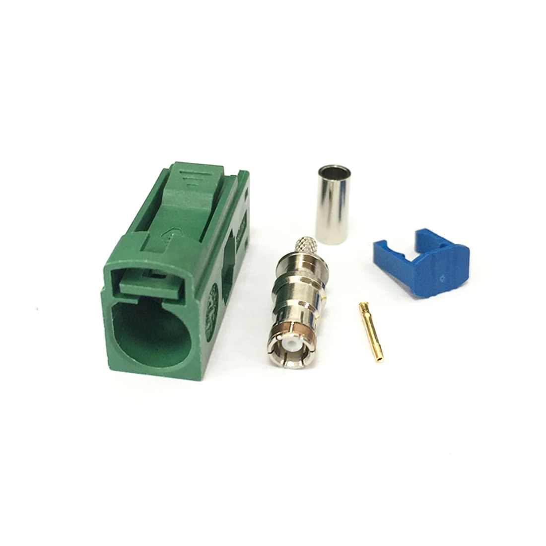 1 Stück Fakra Z Buchse 5021 Steckverbinder Wasserblau Fakra C Blau E Grün Crimp für RG316 RG174 Kabel Neutrale Codierung Großhandelspreis – Detail 4