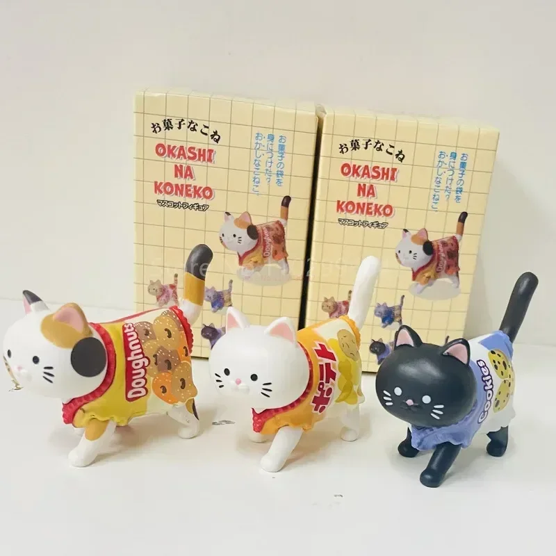 

New Cat Blind Box Wearing Candy Packaging Snack Cat Figure Toys Kittens Dolls Blind Bag Decoration Kids Christmas Gift