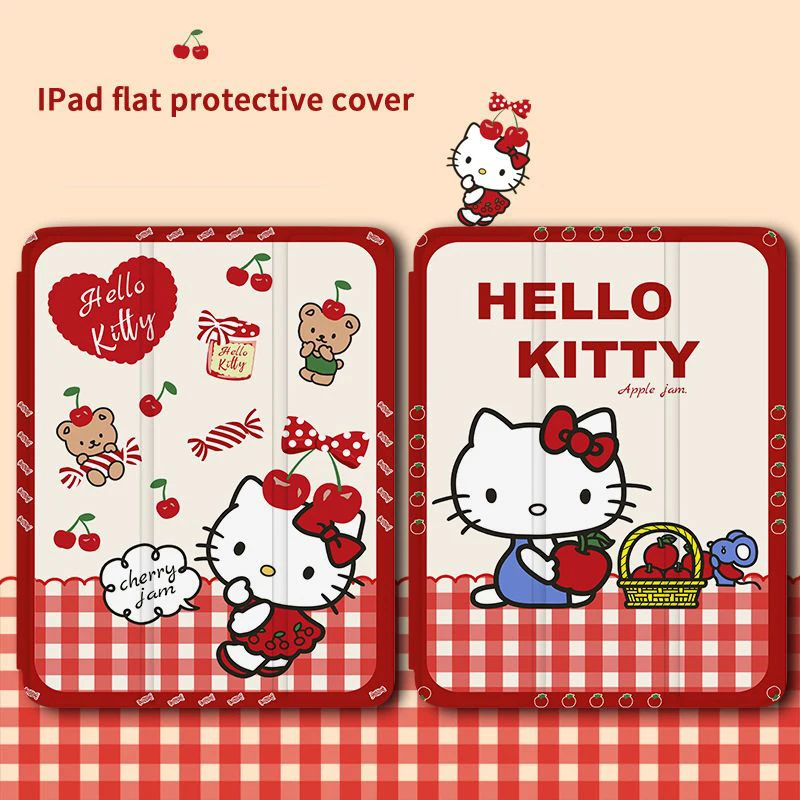 Custodia Cartoon Hello Kitty Ipad Per Ipad 7Th 8Th 9Th Generation Cover Da 10.2 Pollici Per Ipad Pro 11 10.5 12.9 2021 Air 4 3 Mini 6 2020