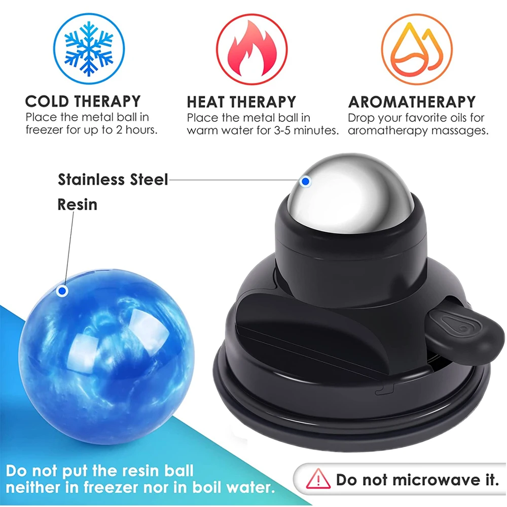 Boule De Massage à Ventouse Portable Pour Le Dos - Montable Sur Mur - Neuf