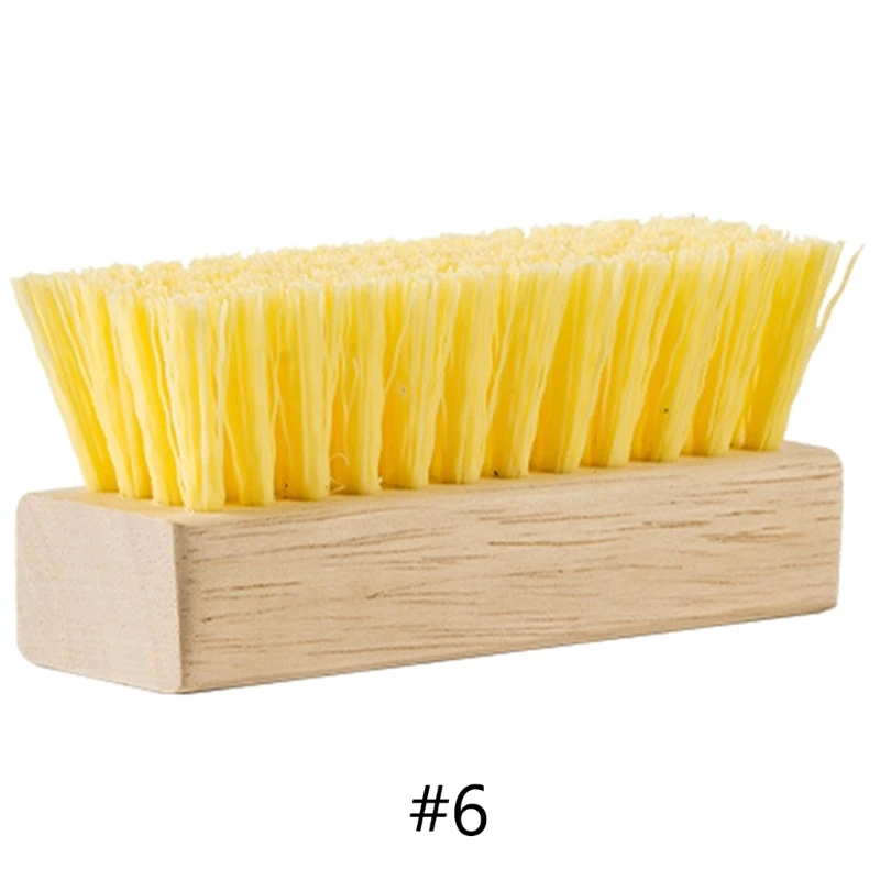 Soft Bristle Multifunctional Cleaning Brush Wooden Handle Shoe Cleaning Brush Laundry Brush Household Cleaning Tools 2