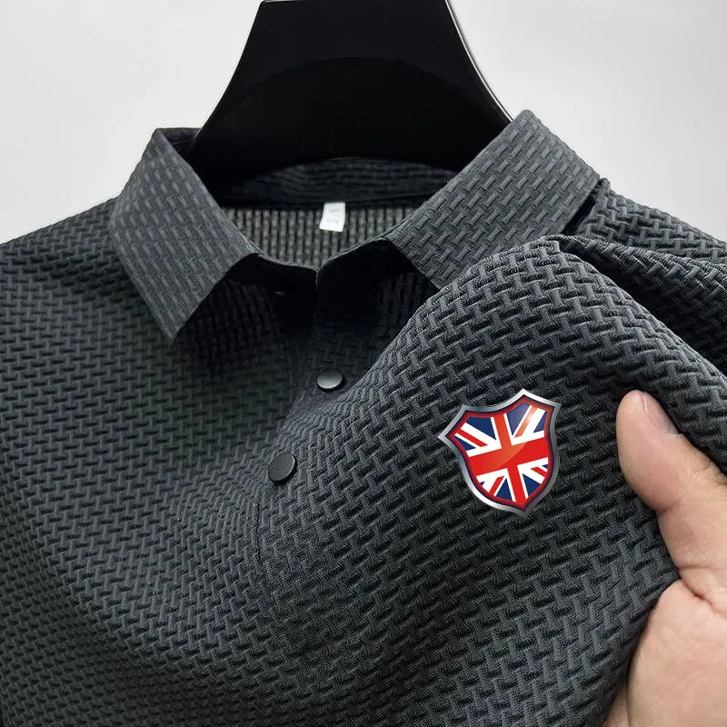 

fashion brand summer hot selling mesh ice silk short sleeved polo shirts, fashionable men's luxury T-shirts polo shirts