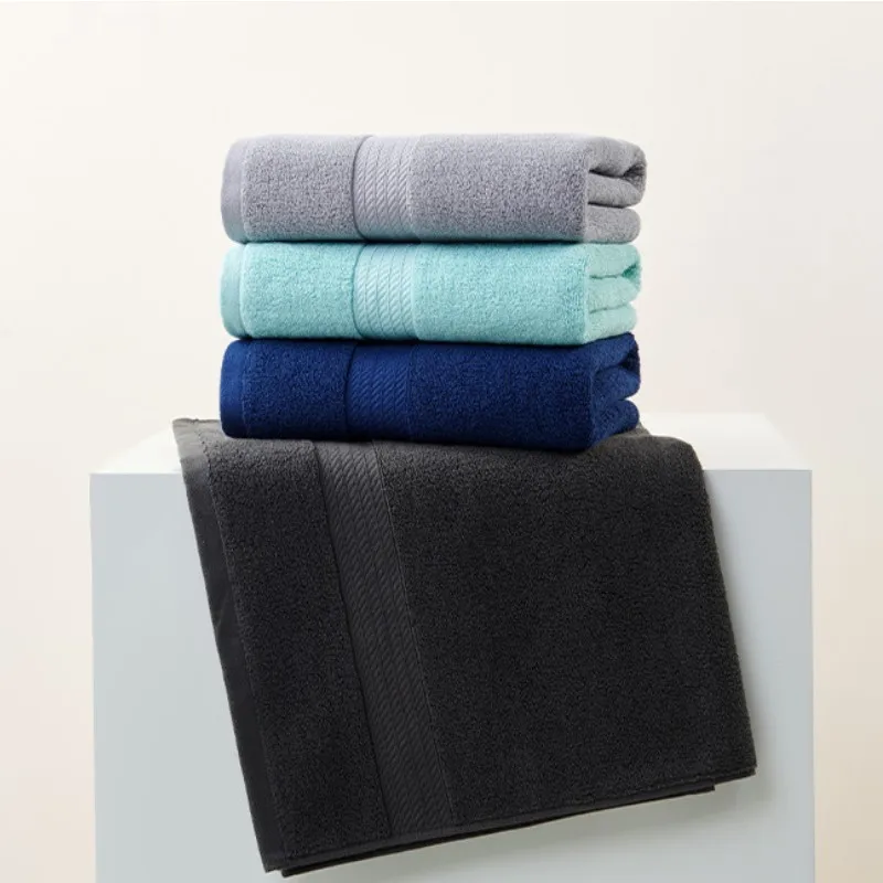 Serviettes de bain en coton absorbantes douces séchage rapide_voghion.com