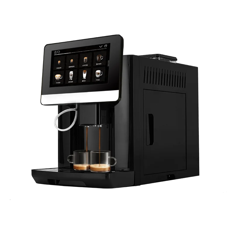 Hot selling commercial automatic espresso coffee machine for business hot selling luxury metal commercial milesto em 30 vending roaster espresso coffee machine