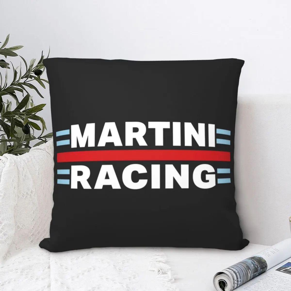 

Martini Racing Square Pillowcase Polyester Pillow Cover Velvet Cushion Decor Comfort Throw Pillow For Home Bedroom