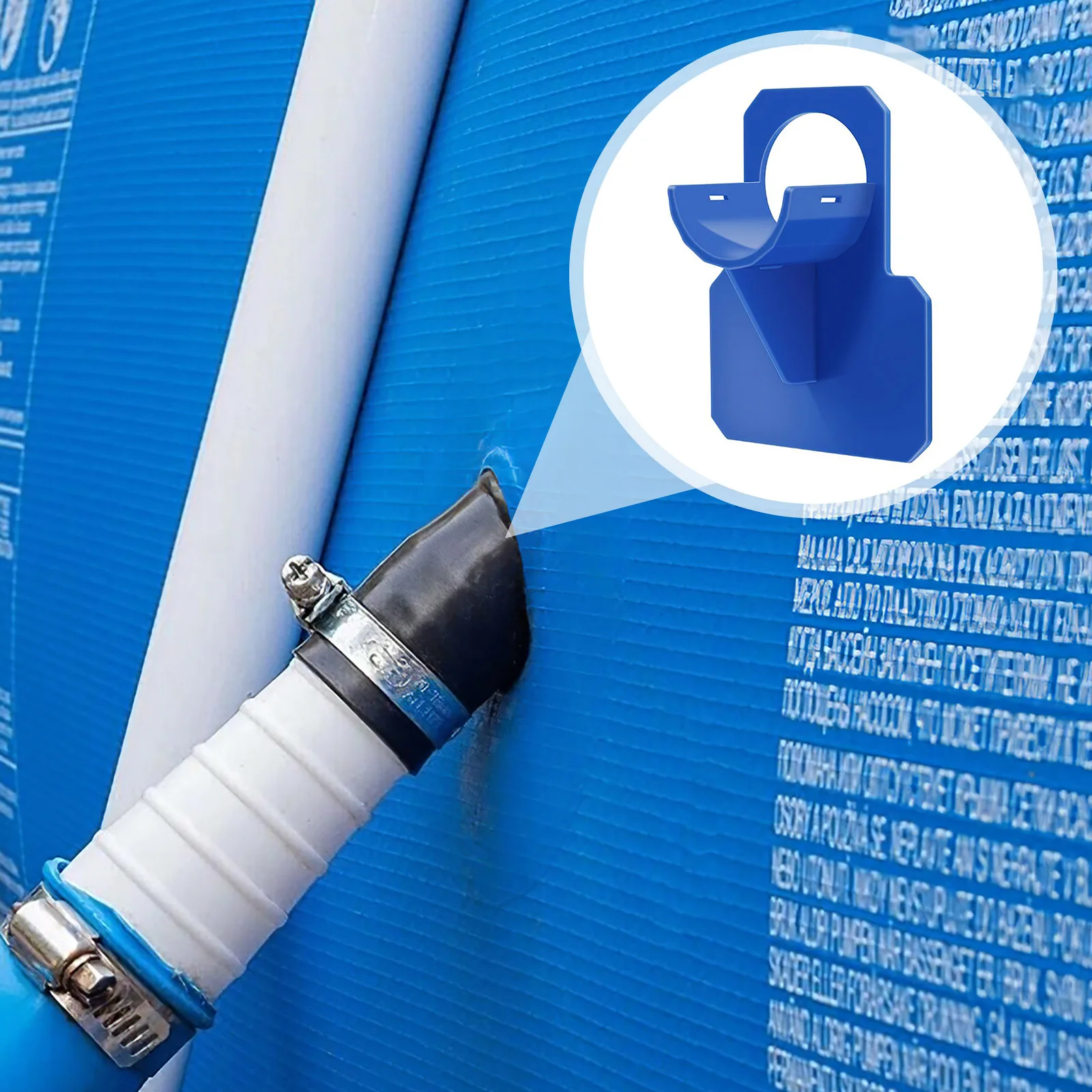 Water Hose Mount Swimming Pool Pipe Holders Bracket Portable Water Pipe