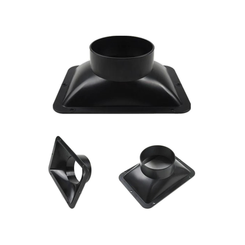 Long Flange Duct Fan Mangueira Conector Air Ventilation Adapter para Kitchen Hood Ventilator Pipe Connecting Exhaust Outlet 100150 mm