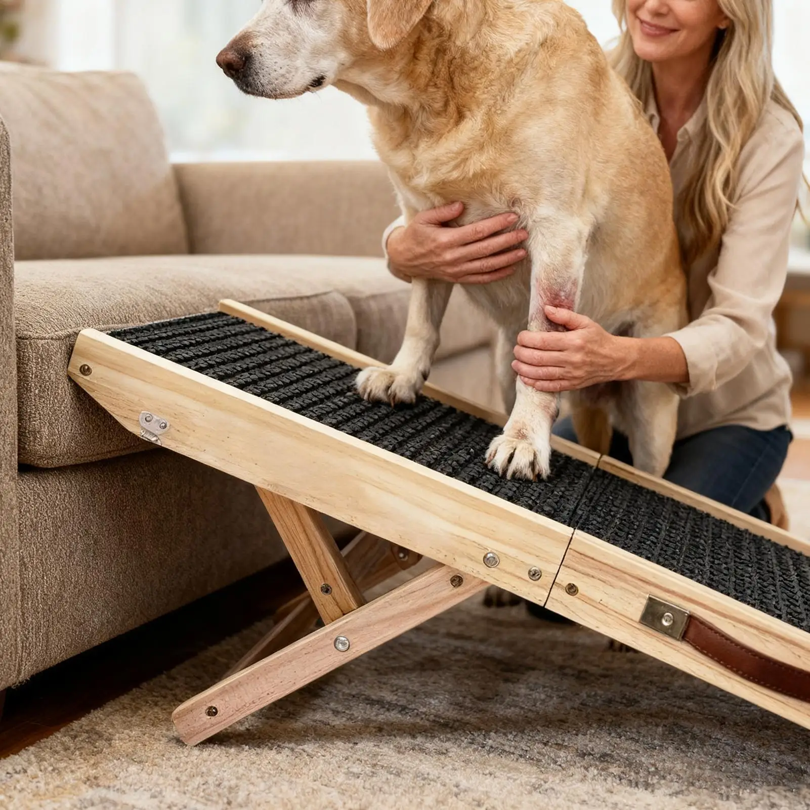 Foldable 4-Level Dog Ramp 2