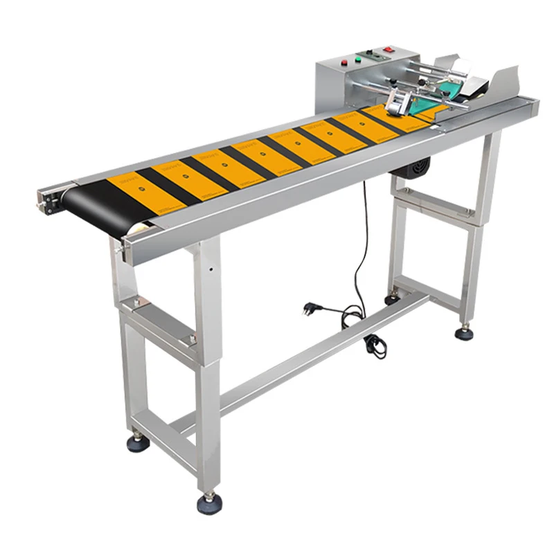 

Automatic Online Paper Label Pagination Machine 12.7MM Inkjet Printer Feeder Conveyor Plastic Bag Paging Equipment for Printer