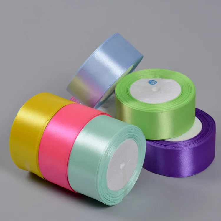 Silk Satin Ribbons Handmade Crafts Supplies DIY Wedding Sashes Gift Box Wrapping