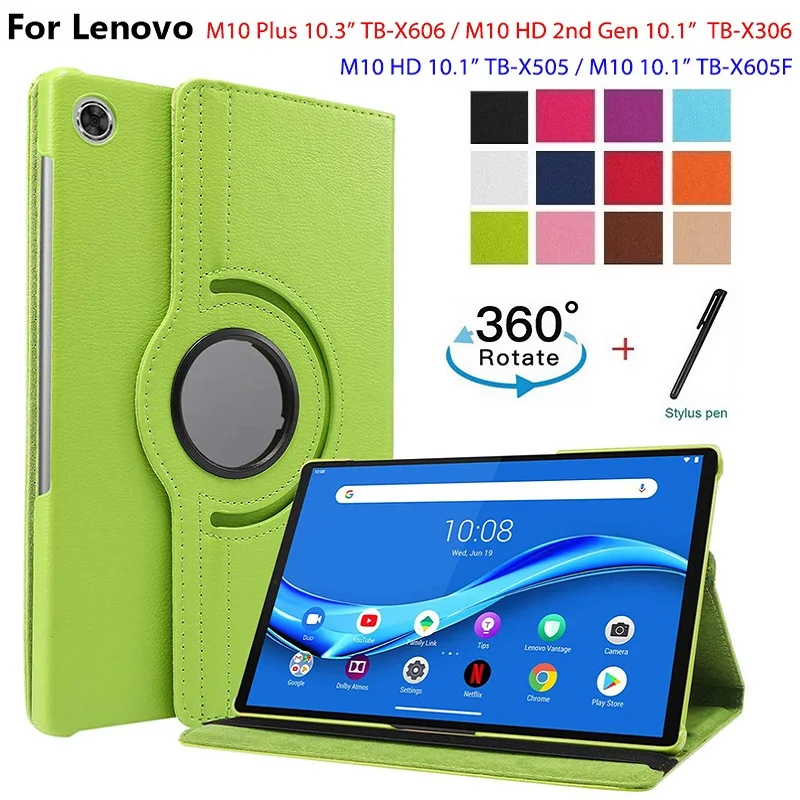 Case For Lenovo Tab M10 FHD Plus 10.3'' Tablet 360 Rotating Case M10