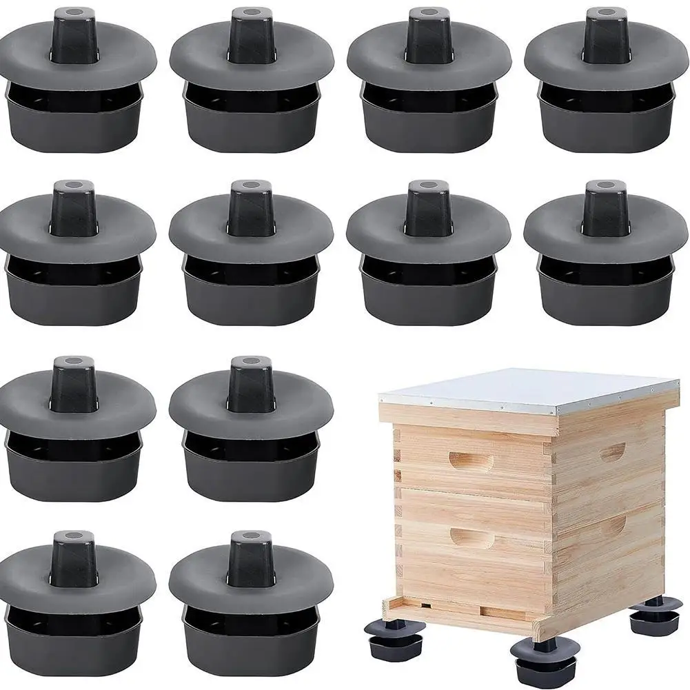4/12Sets Bee Hive Anti-ant Bracket Sink Base Tripod Heightened Waterproof Insect-proof Hive Feet Beehive Stand Beekeeping Tools