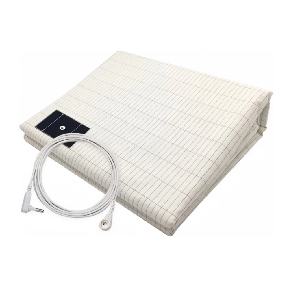 Grounding Sheets King Size - Organic Cotton and Silver Fiber, Grounding Fitted Sheet Wellness Sleep Deep Gray 2