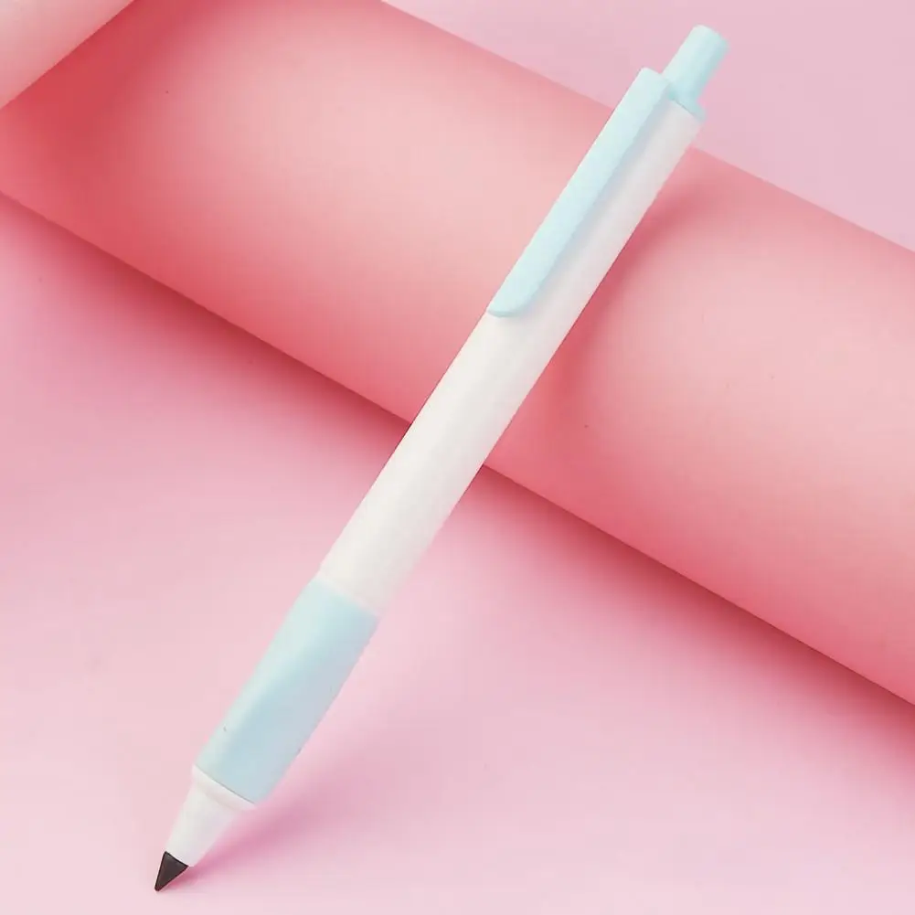 Pencil for Primary School Student Everlasting Pencil Premium 7-piece Hb 0.5mm Push-type Pencil Set No-ink Erasable for Primary