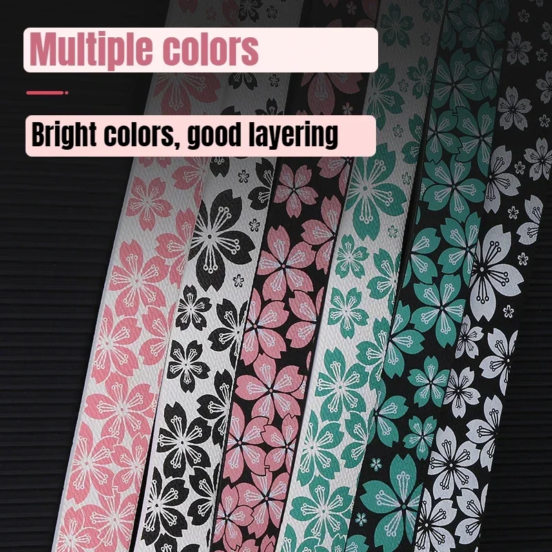 Road Bike Handlebar Tape Strap Gravel Handles Cover Sakura Pattern Shock Absorber Soft Grip Tape