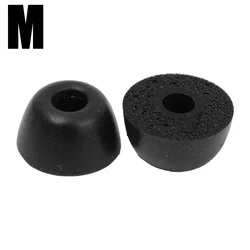 Premium Memory Foam Ear Tips - Anti-Slip Replacement Earbuds and Ear Plugs Accessories - 3Pairs (Black M)