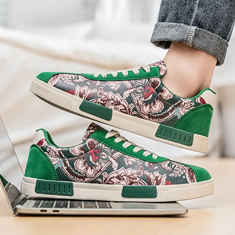 PARZIVAL Shoe for Men Prints Designer Canvas Men Shoes Forrest Gump Sneakers Tennis Trainers Male Casual Sneakers Zapatos Hombre 6
