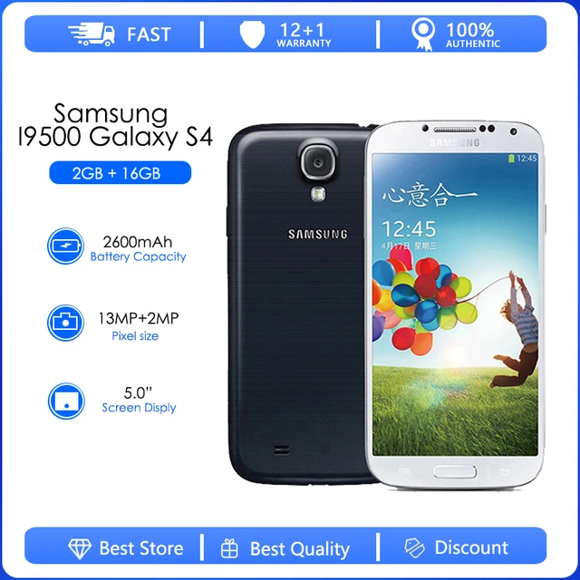 Samsung S4 Refurbished-original Unlocked Samsung Galaxy S4 I9500 I9505  Mobile Phone 3g&4g 5.0 '' 2gb Ram 16gb Rom Phone - Mobile Phones -  AliExpress