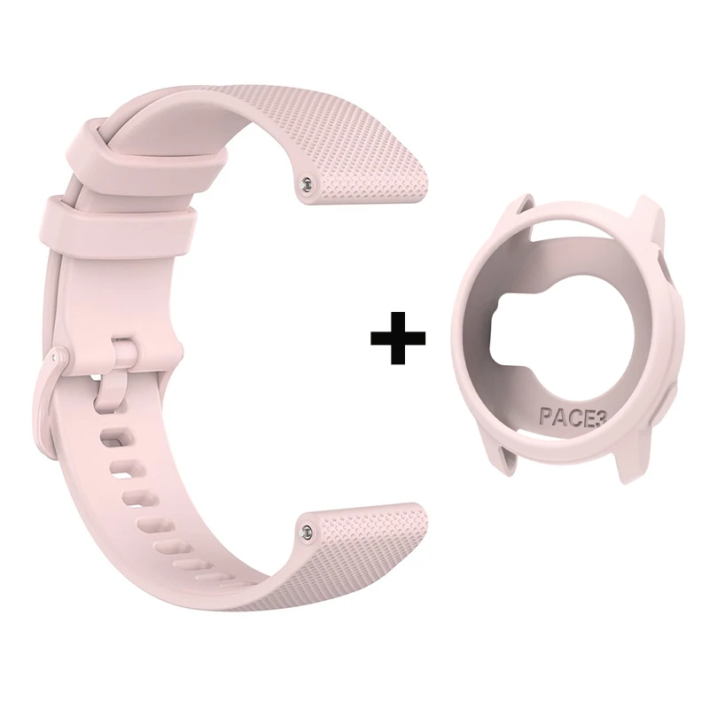 Dual Silicone Strap with Protective Case for Smartwatch Wristband Accessories