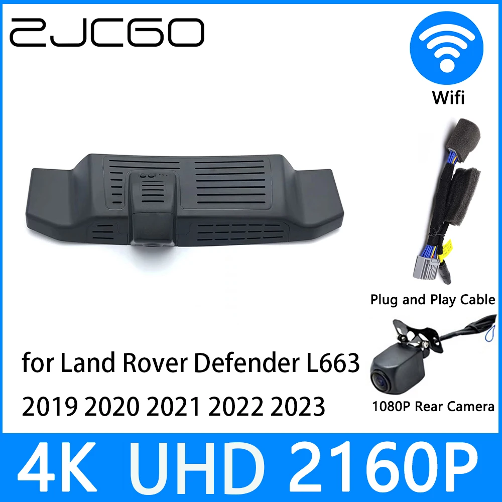 

ZJCGO Dash Cam 4K UHD 2160P Car Video Recorder DVR Night Vision for Land Rover Defender L663 2019 2020 2021 2022 2023