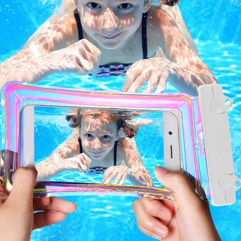 Waterproof Phone Case Swimming Water Proof Bag Reusable Dry Bag For Phone With Lanyard Screen Touchable Diving Pouch
