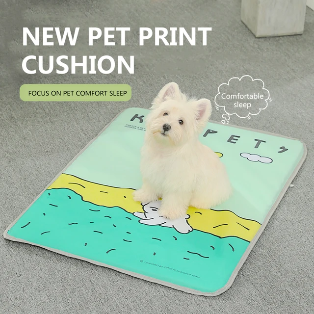 Dog Cooling Mat Summer Pet Self Cooling Pad with Non-Slip Bottom Cat Bed Mat for Small Medium Large Dogs Indoor Dog Crate Mat 2