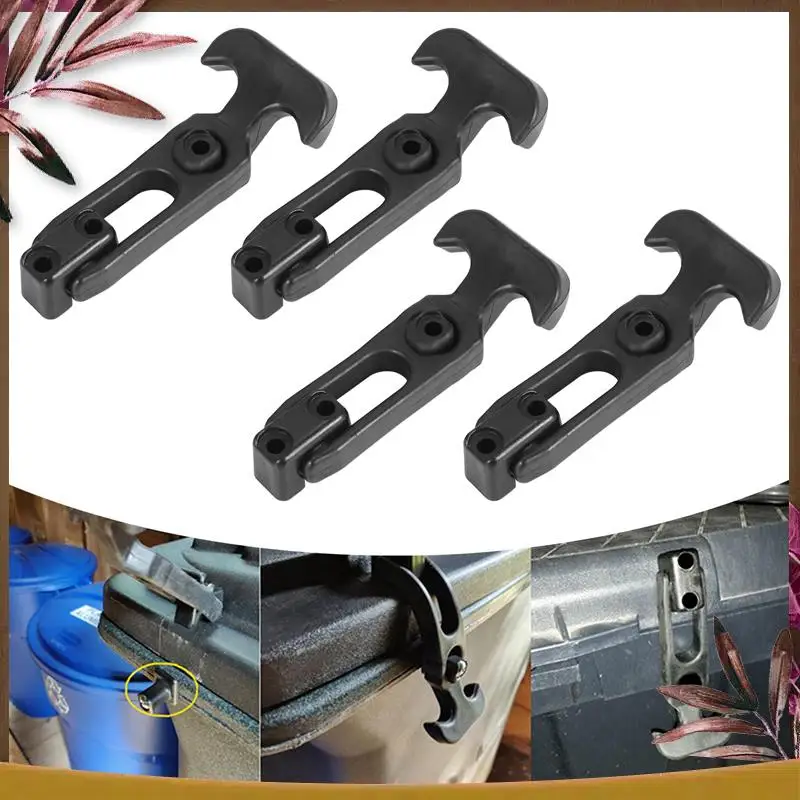 AB59-4Pcs T-핸들 고무 유연한 드로우 래치 도구 상자/쿨러/골프 카트/농기계 T-도구 상자 잠금 장치에 적합