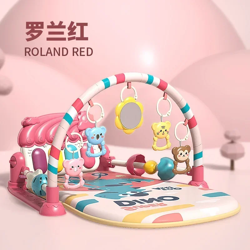 Musical Playmat Baby Play Gym Toys New Baby Activity Gym Music Rack Play Mat Kid Rug Puzzle Carpet Piano Keyboard Infant Playmat Crawling Game Pad Baby Toy Gift