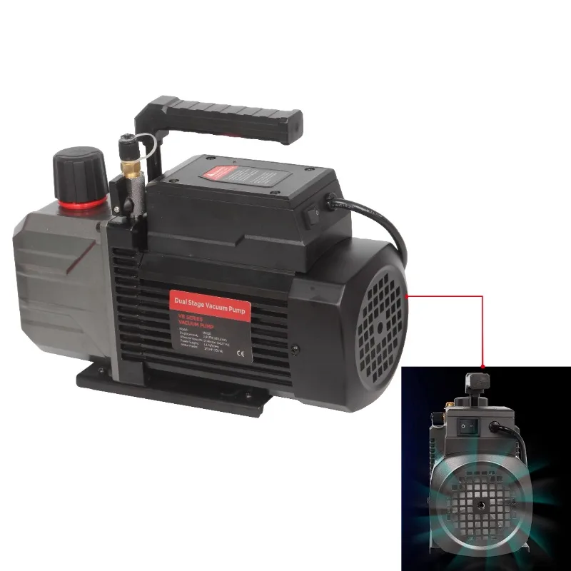 8Cfm Hvac Refrigerazione Pompa Per Vuoto Strumento Per R410A Per Condizionatore D'Aria Refrigerante Hvac Strumento Aria R410A 1/4 "Porta Di Ingresso F