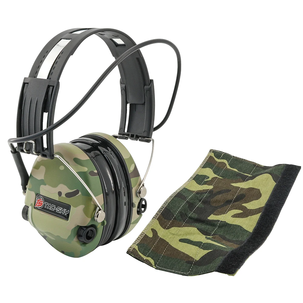 TAC-SKY 2023 Tactical Headset SORDIN IPSC Version Silicone Earmuffs Noise Canceling Pickup Headset Electronic Shooting Earmuffs