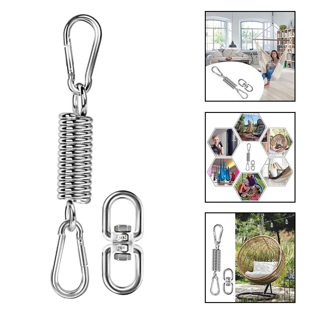 Suspension Chair Swing Spring Hanging Basket Buffer Stainless Steel Spring Outdoor Swing Chair  Accessories
