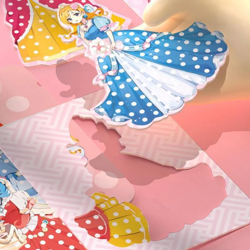 Princess Creative Puzzle Puncture Painting Poke Art DIY Toys Craft Kit