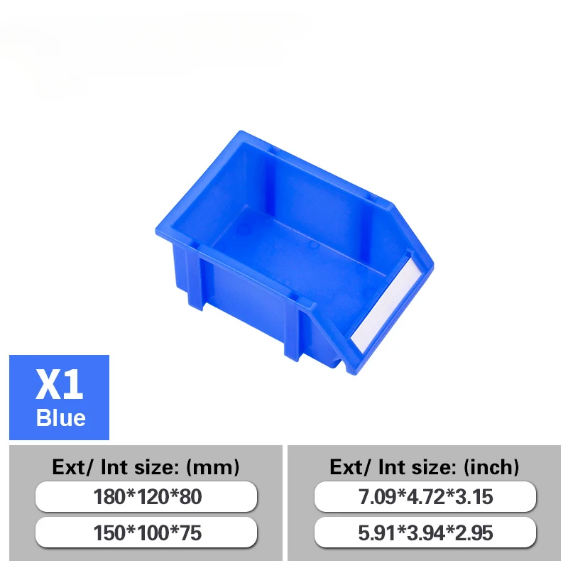 Tool Organizer X1 12Pieces Plastic stackable parts bin for warehouse Multi Tools Box tool storage bin Storage box garage tool organizer
