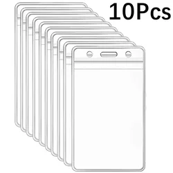 Waterproof Transparent Plastic Card Holder Protector Case (10 Clear)