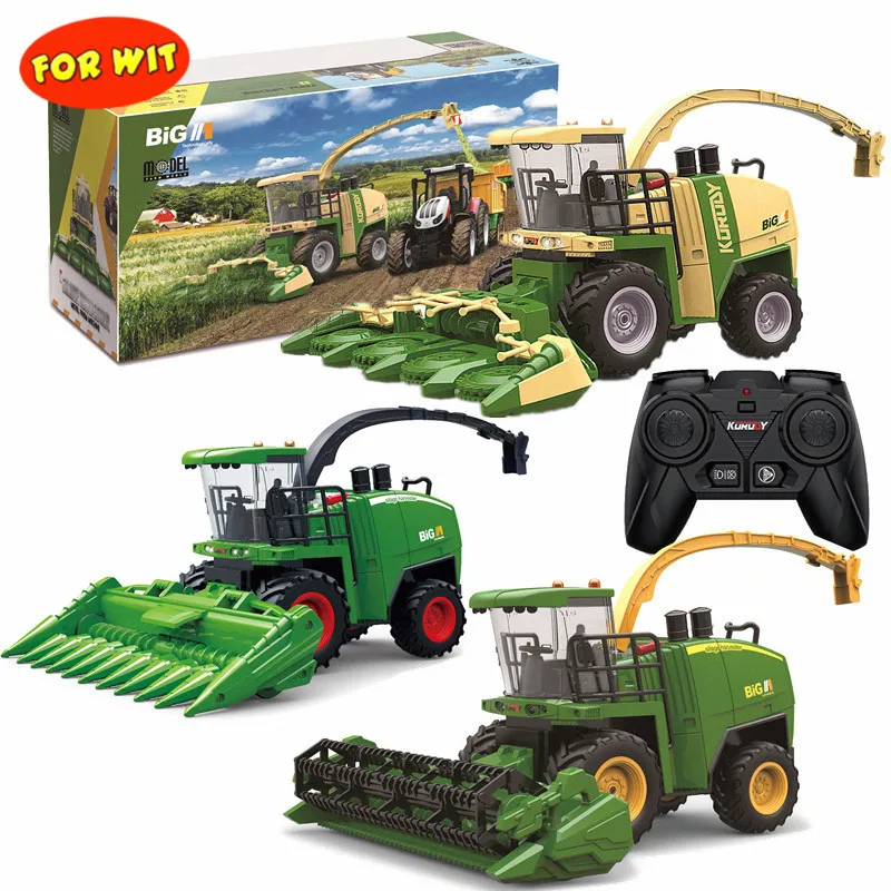 

1:24 Simulation Alloy/Plastic Remote Control Silage/Rice/Wheat/Corn Harvester Farmer Car Vehicle Toy, R/C Farm Truck Transport