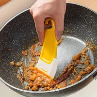 Spatule de nettoyage grattoir de cuisine lame souple grattoir brosse poêle sale Pot plats nettoyant outils cuisine outil de cuisson Gadget de cuisine 2