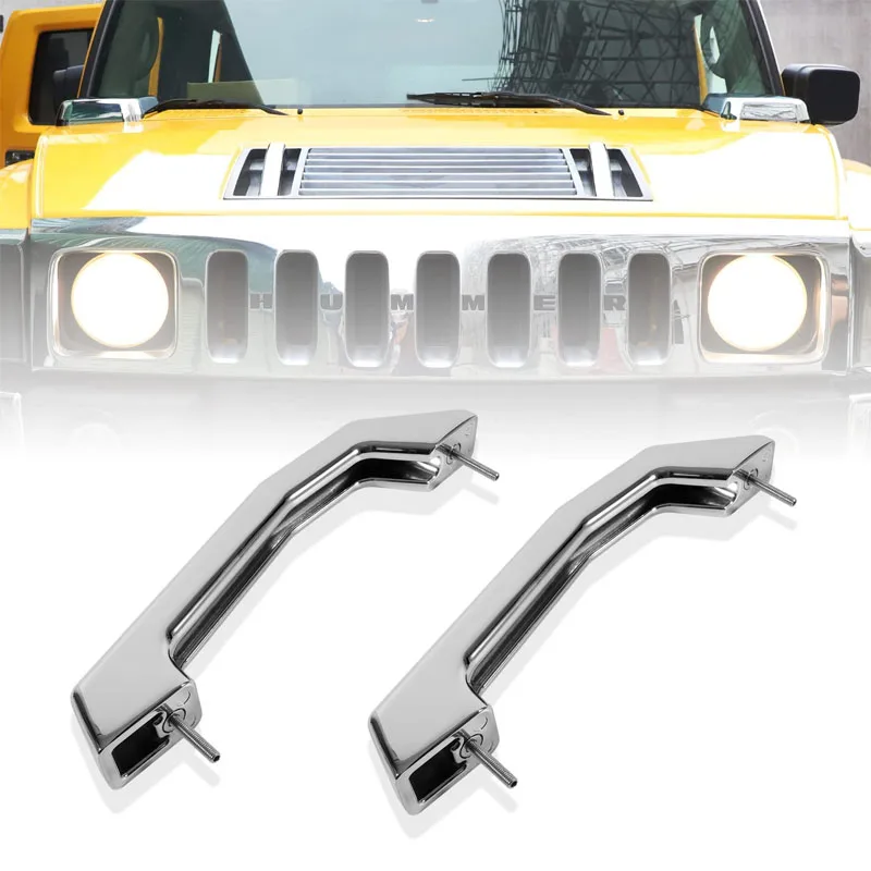 12498996 Silver Smooth Chrome Billet Hood Handles For All 20032009